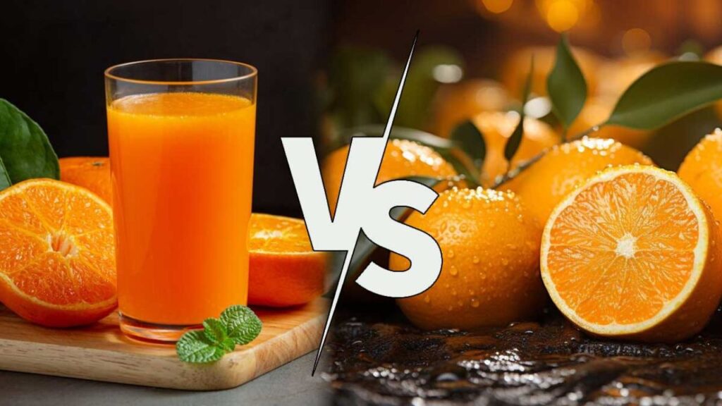 eating fruits and drinking juice difference