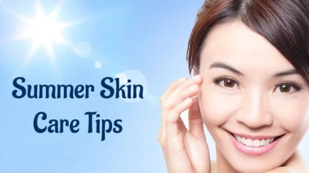 summer glowing face tips